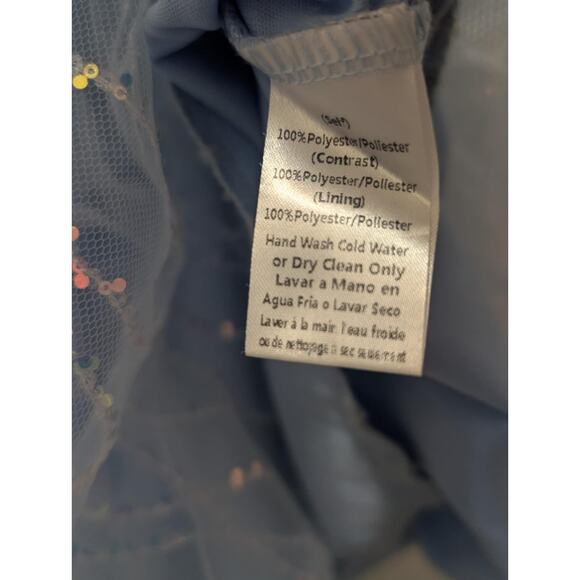 Amiyah Formal Blue Sequin Tulle Corset A-Line Maxi Dress Homecoming Prom Size S - Picture 15 of 16